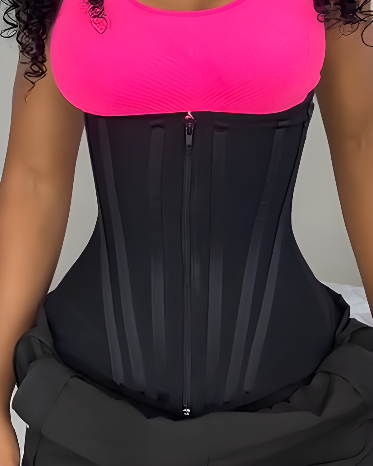 Steel-Boned Abdominal Compressions Hourglass Waist Trainer