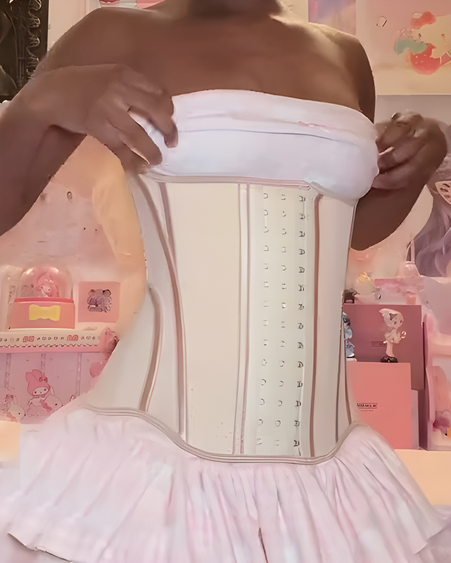 Steel Boned Abdominal Shaping Open Chest Waist Trainer