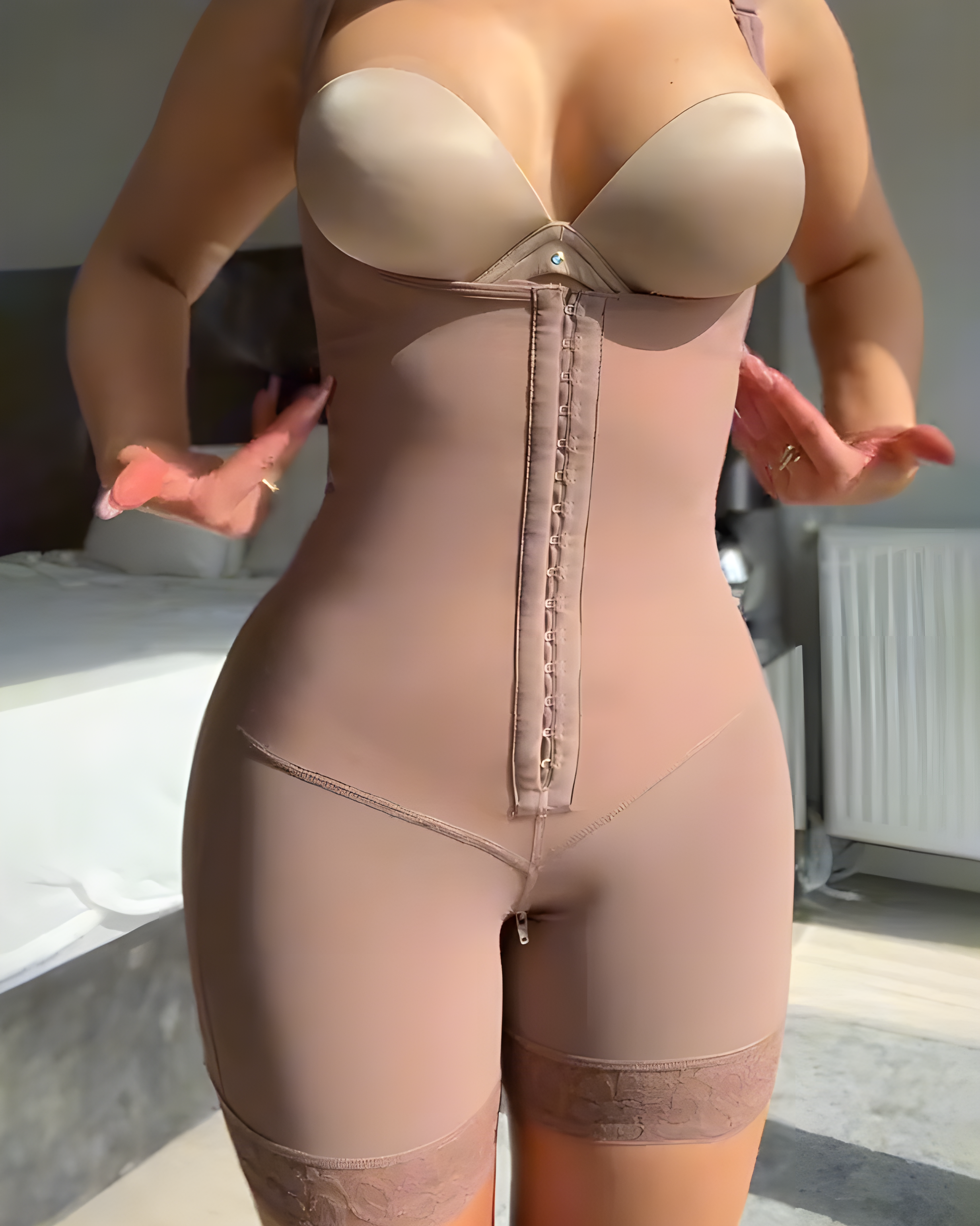 Comfortable Shaping Open-Chest Tummy-Control Shapewear