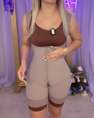 Open Chest Tummy Shaping Wide Straps Body Shaper