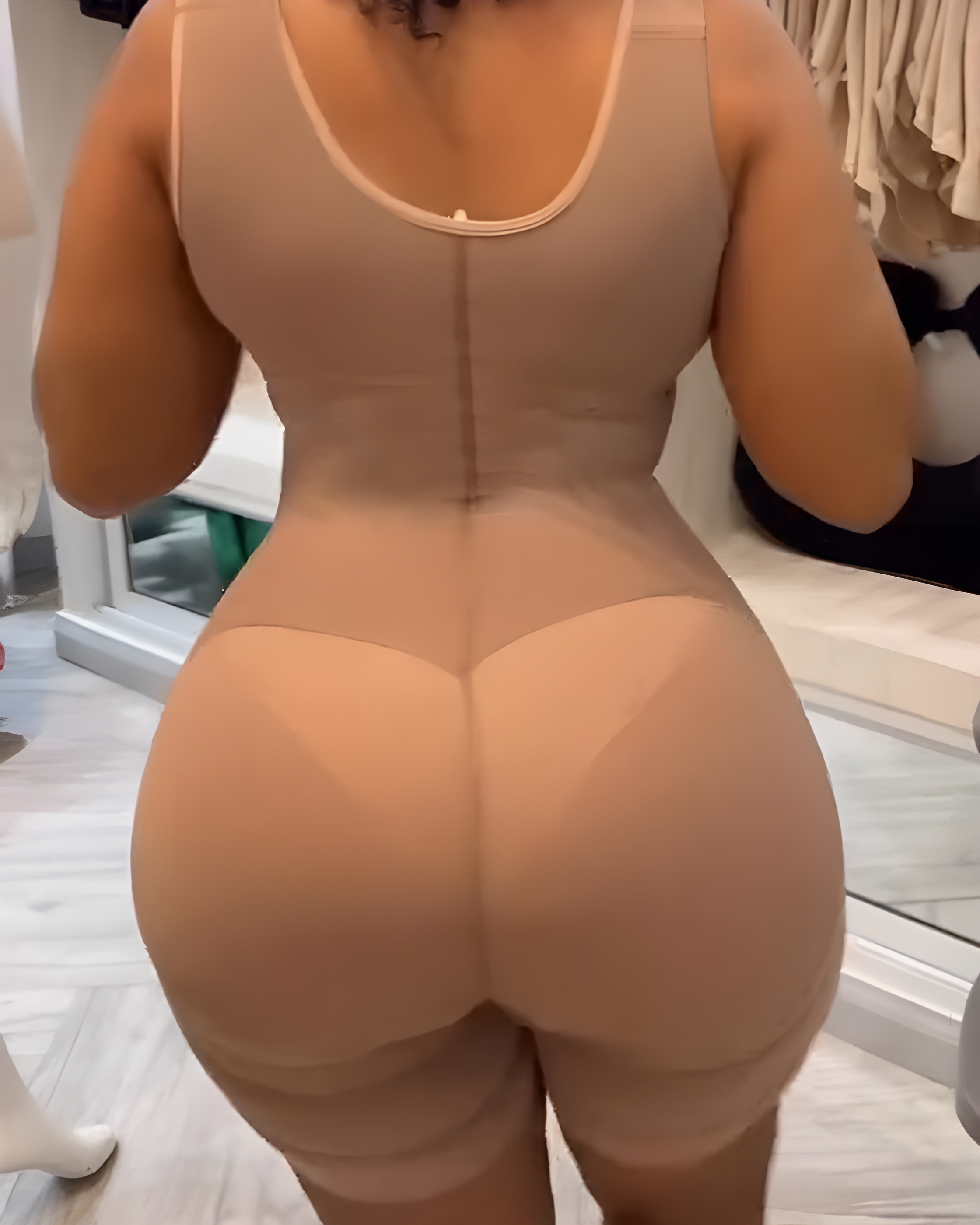 Sleeveless Tummy Shaping Hook Eye Full Body Shaper
