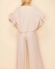 Ruffled Loose Casual 2-Piece Set