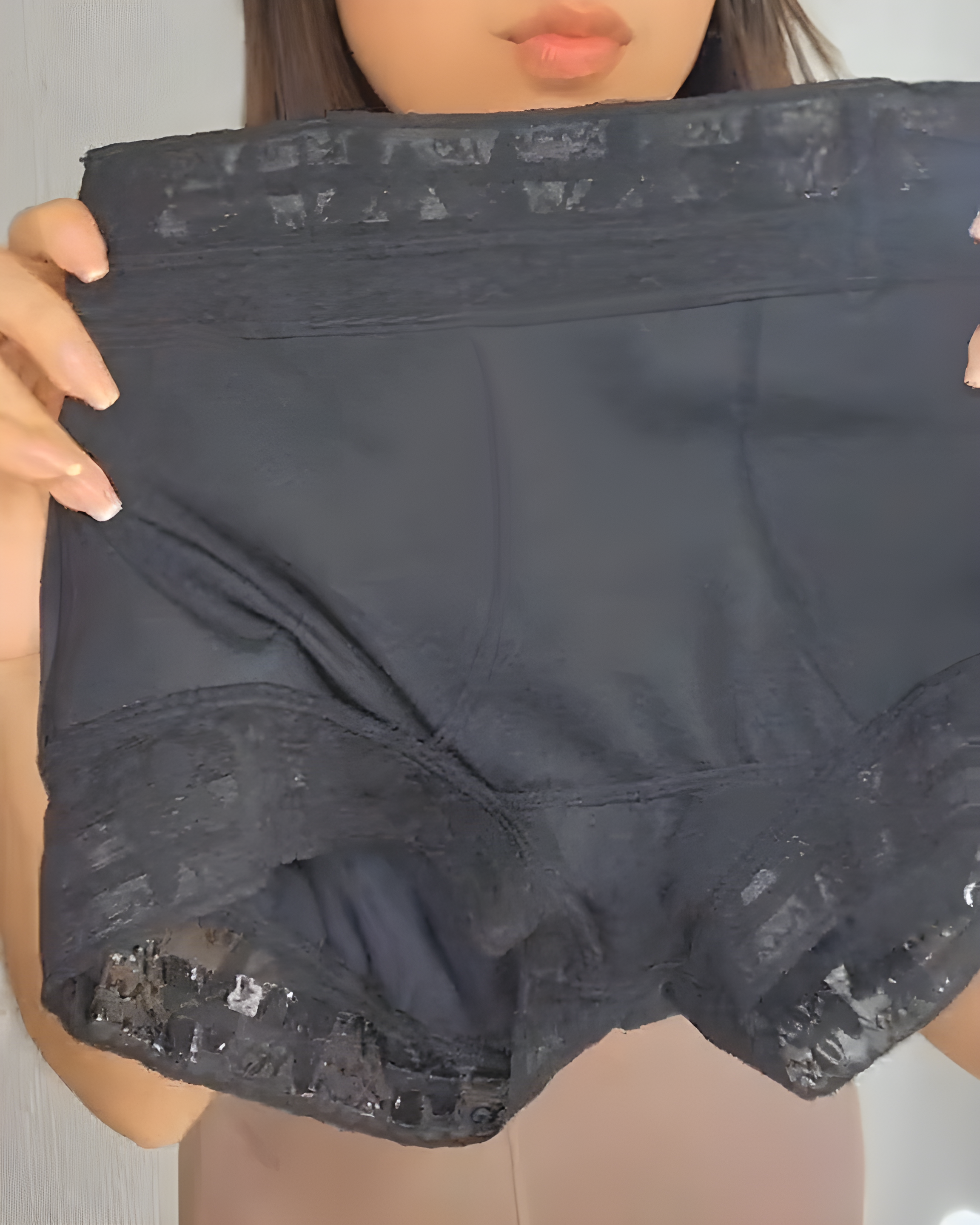 Lace Trim Tummy Control Shorts