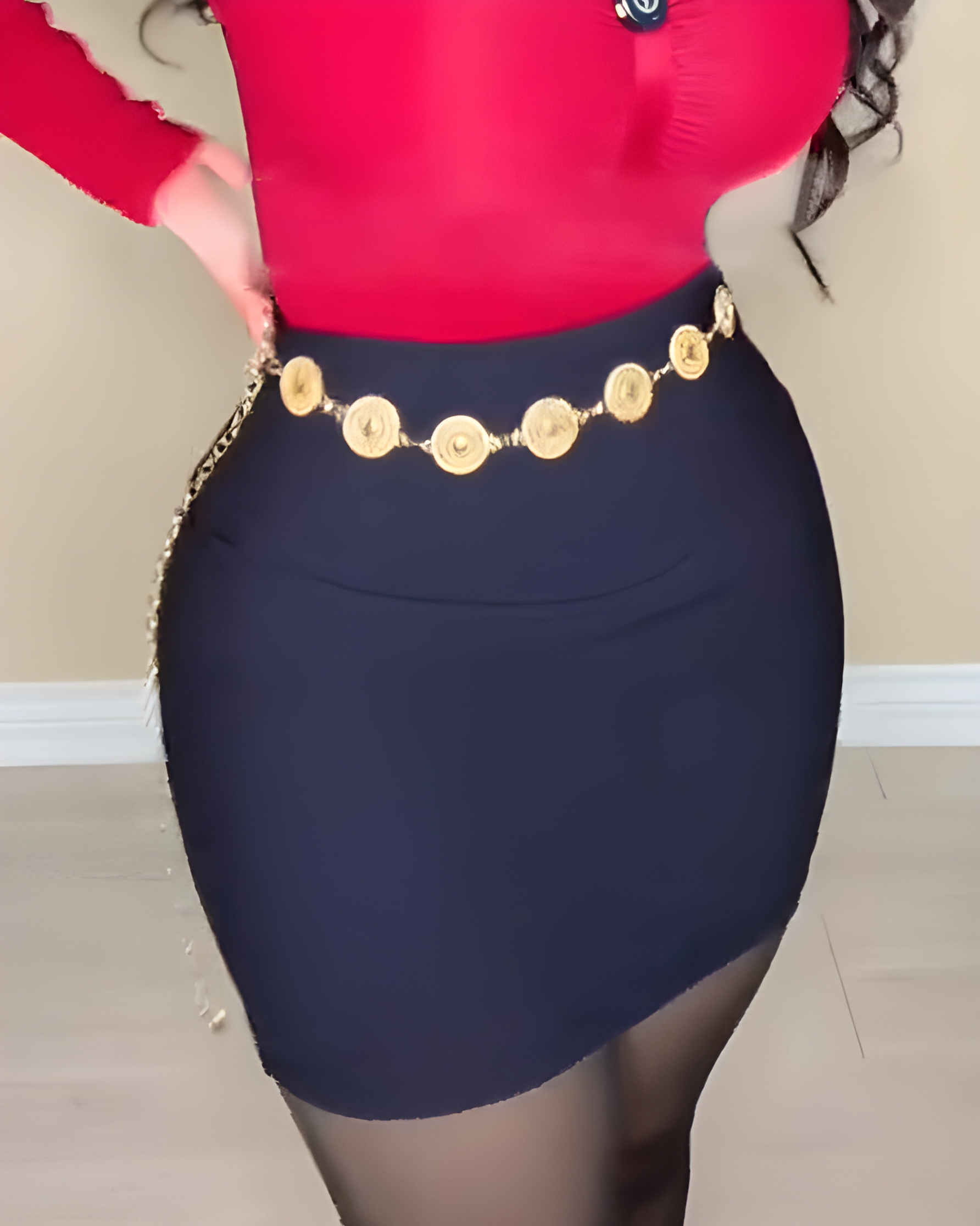 Slimming Built-in Shorts Skirt