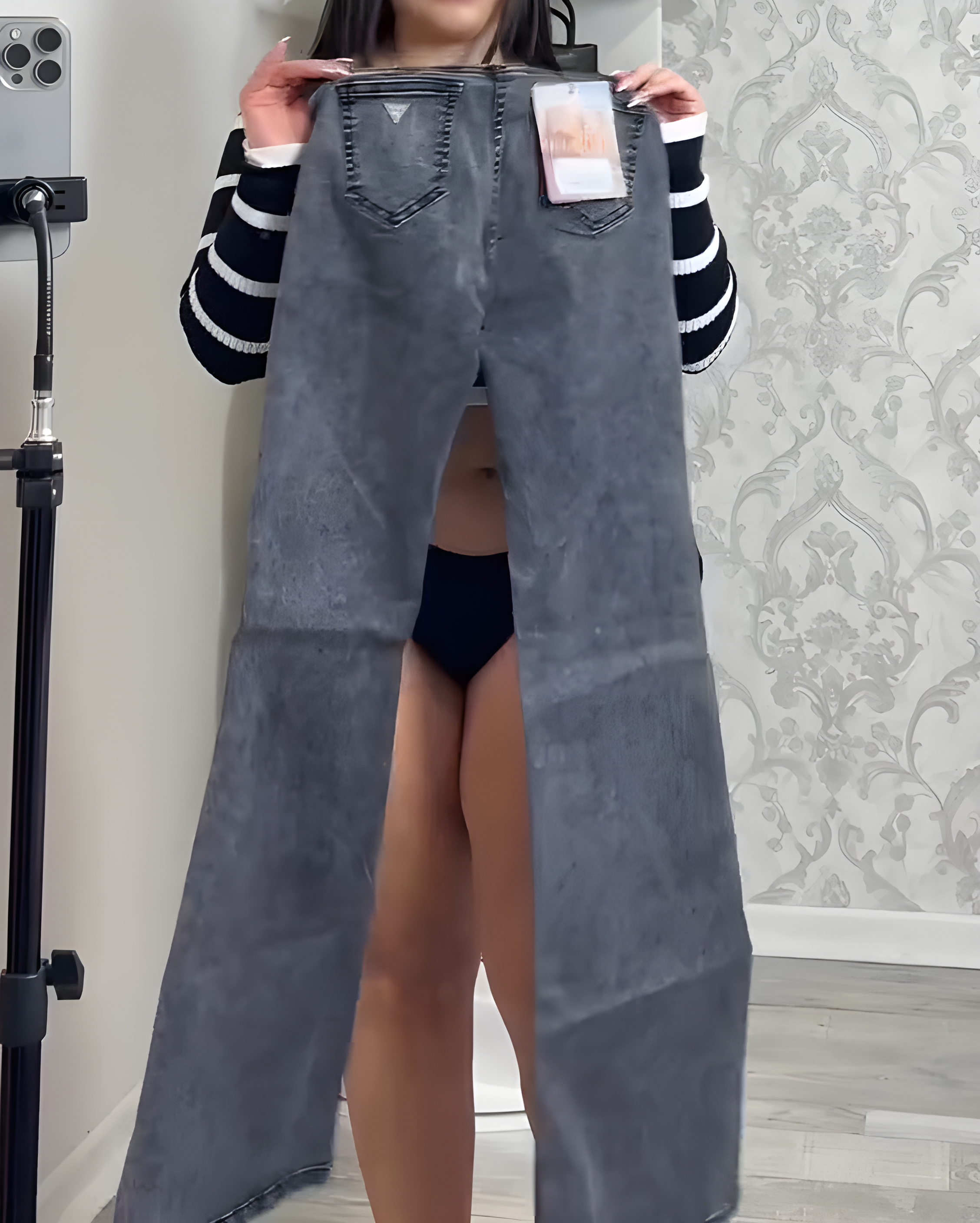 High-Rise Hip-Lifting Skinny Flared Jeans