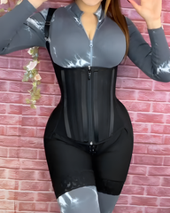 Double-Layer Belly Compression Steel Bone Body Shaper