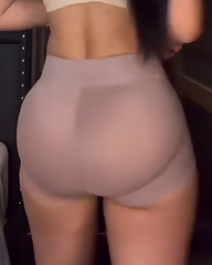 Lace-Trimmed Shiny Hip-Lifting Shorts