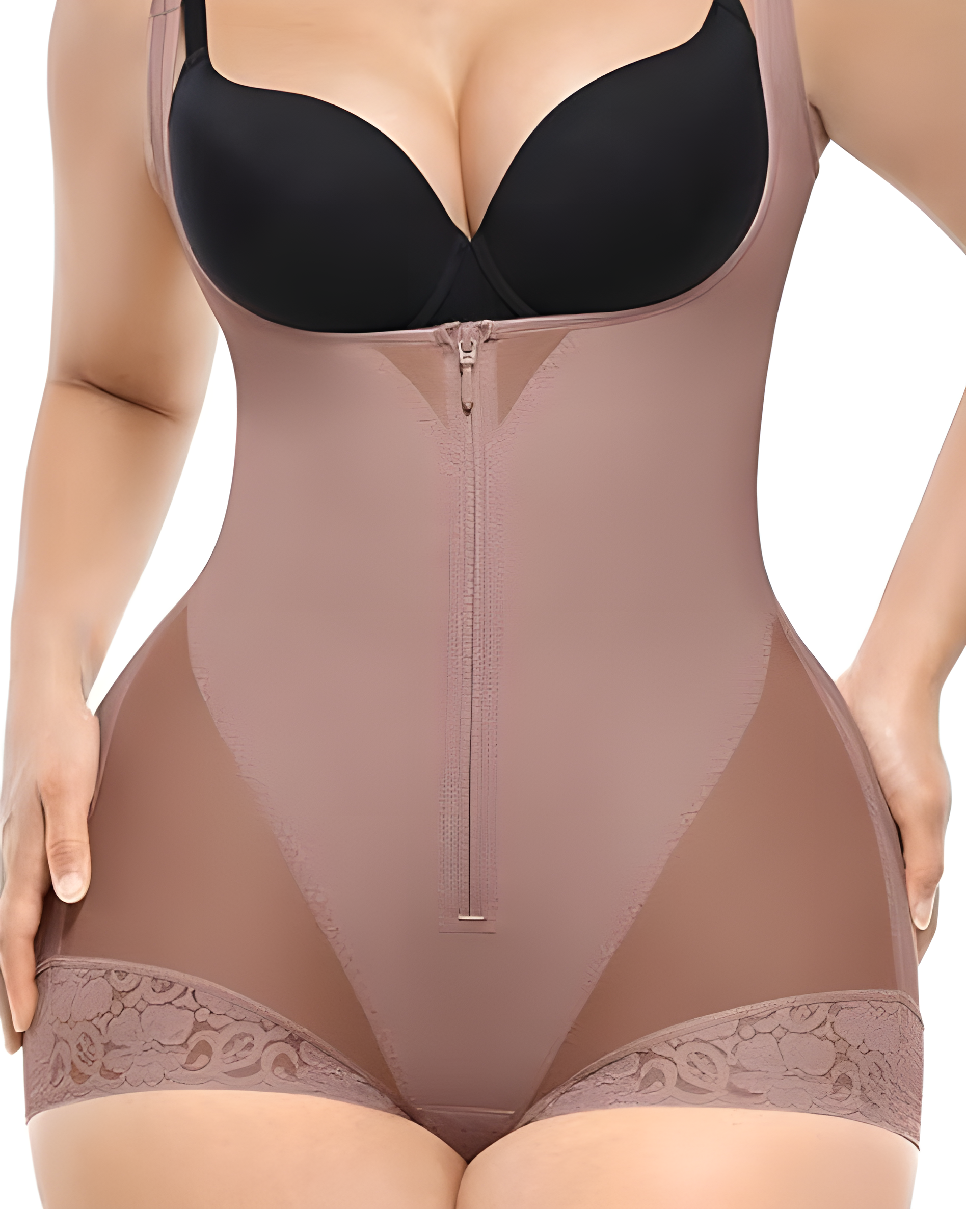 Front Zipper Tummy Shaping Body Shaper