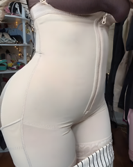 Tummy Control Front Zipper Open Bust Shapewear
