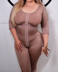 Mid-Length Sleeve Tummy-Sculpting Full Body Shapewear