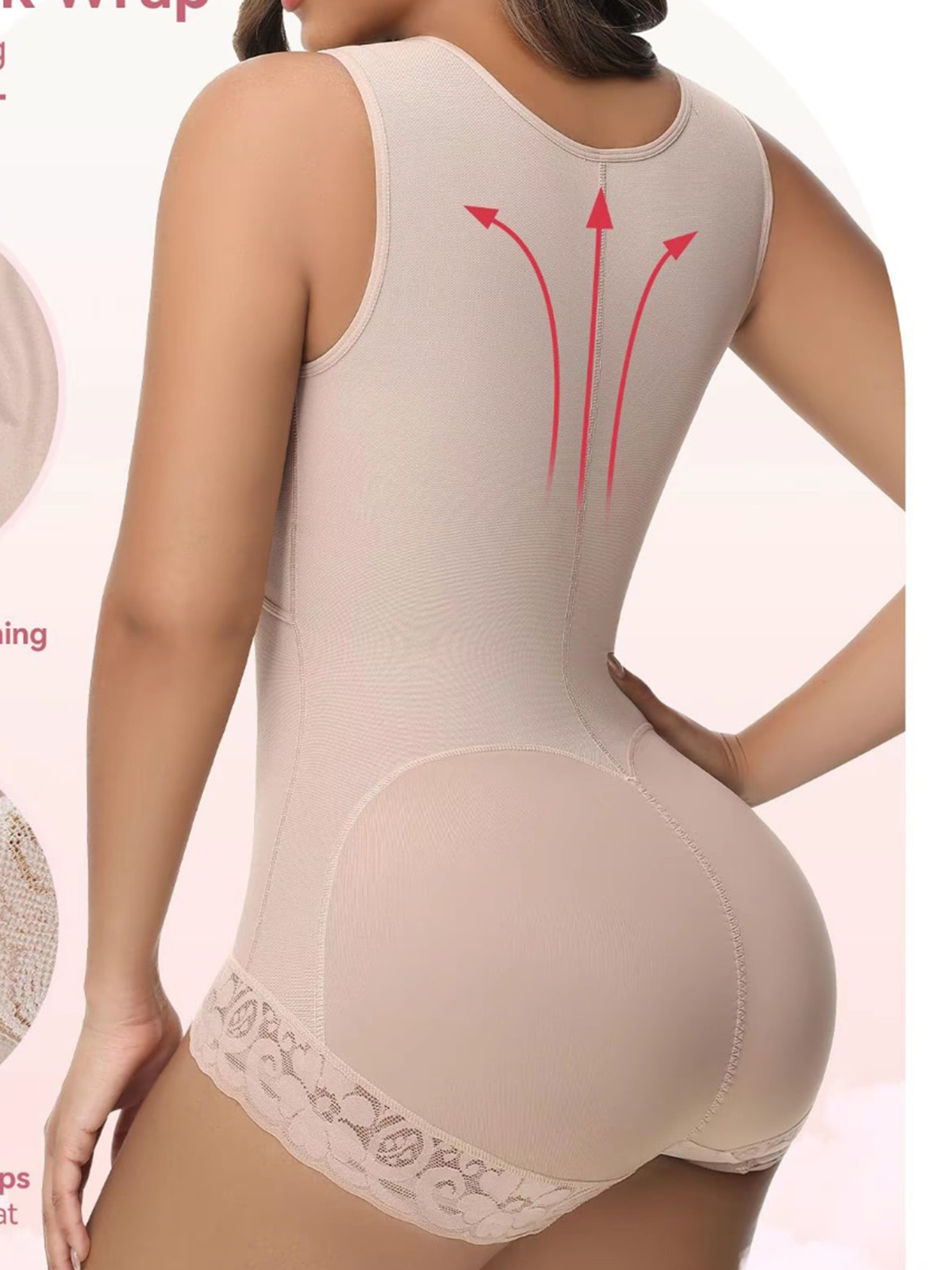 Chest Stretch Expansion Body Shaper Butt Lifting Faja