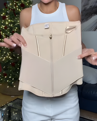 Double-Layer Abdominal Support Steel Boned Waist Trainer
