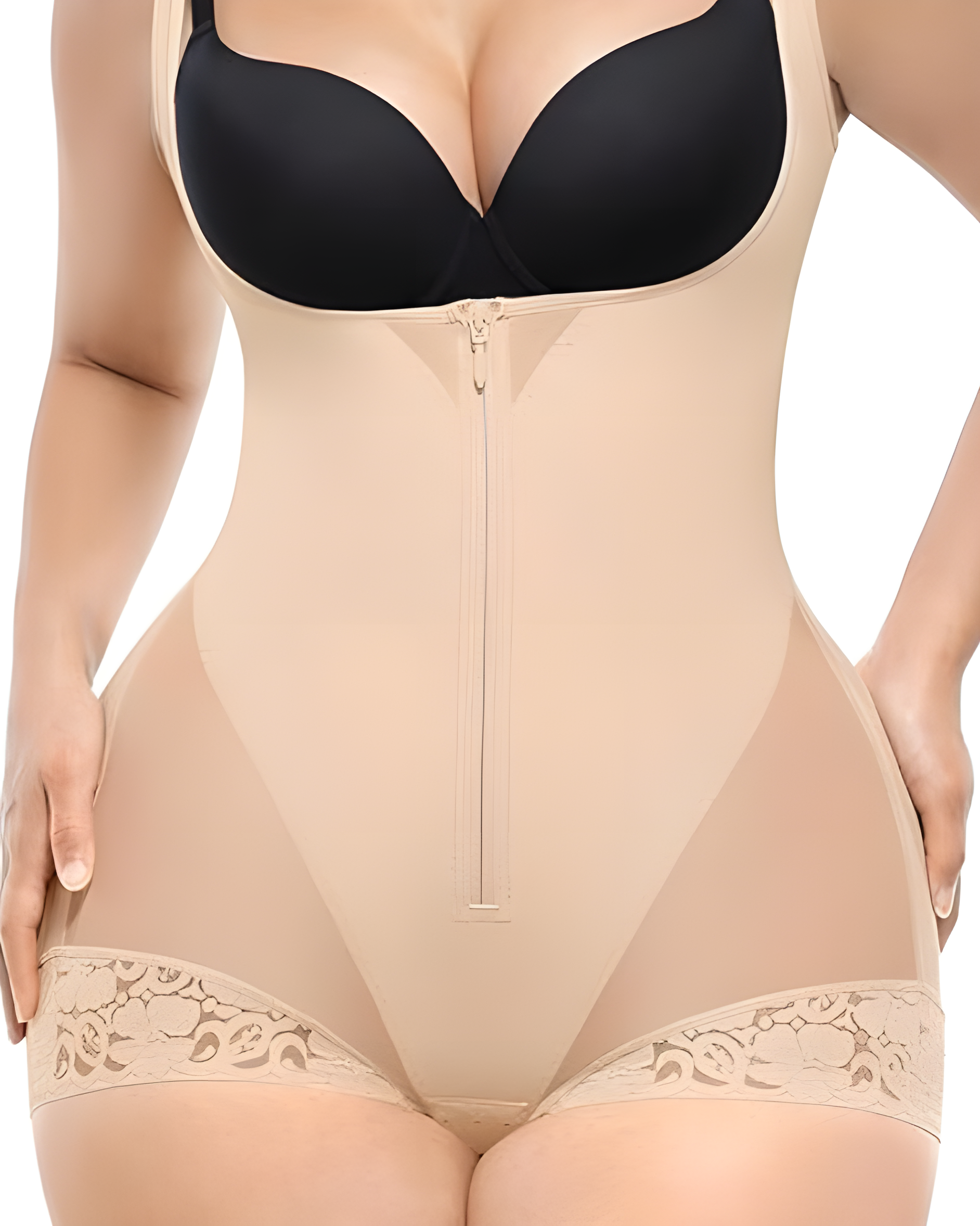 Front Zipper Tummy Shaping Body Shaper