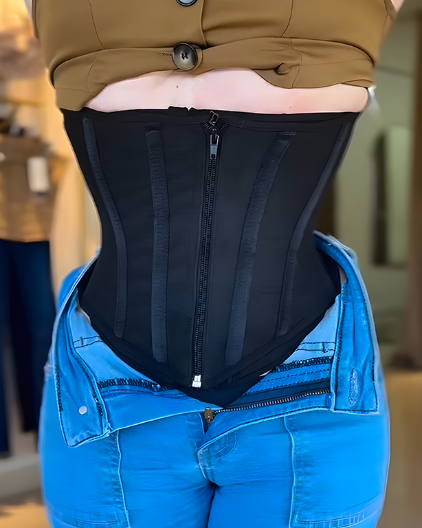 Steel Bone Double-Layer Abdominal Compression Waist Trainer