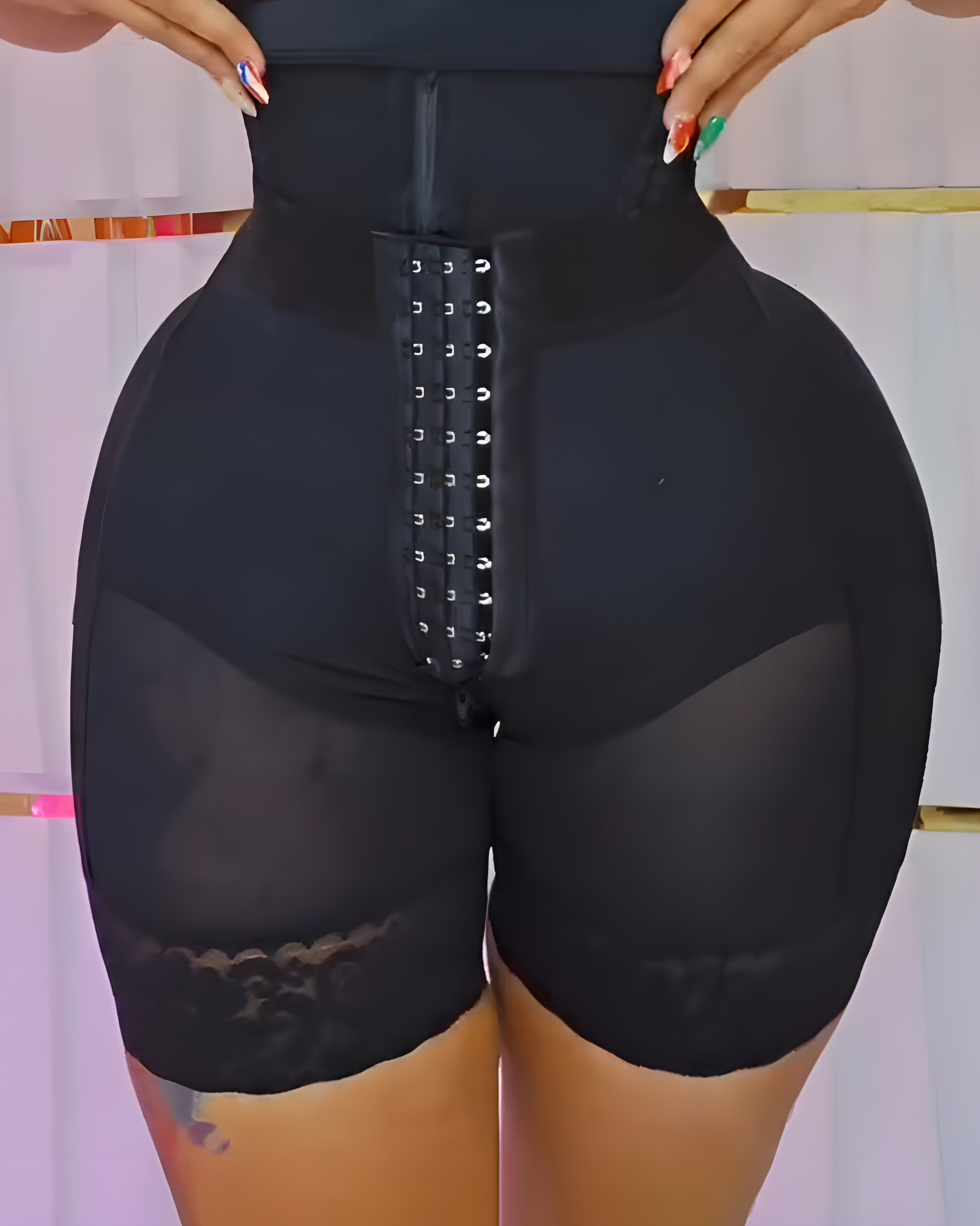 Hook and Eye Comfort Butt Lifting Shaper Shorts