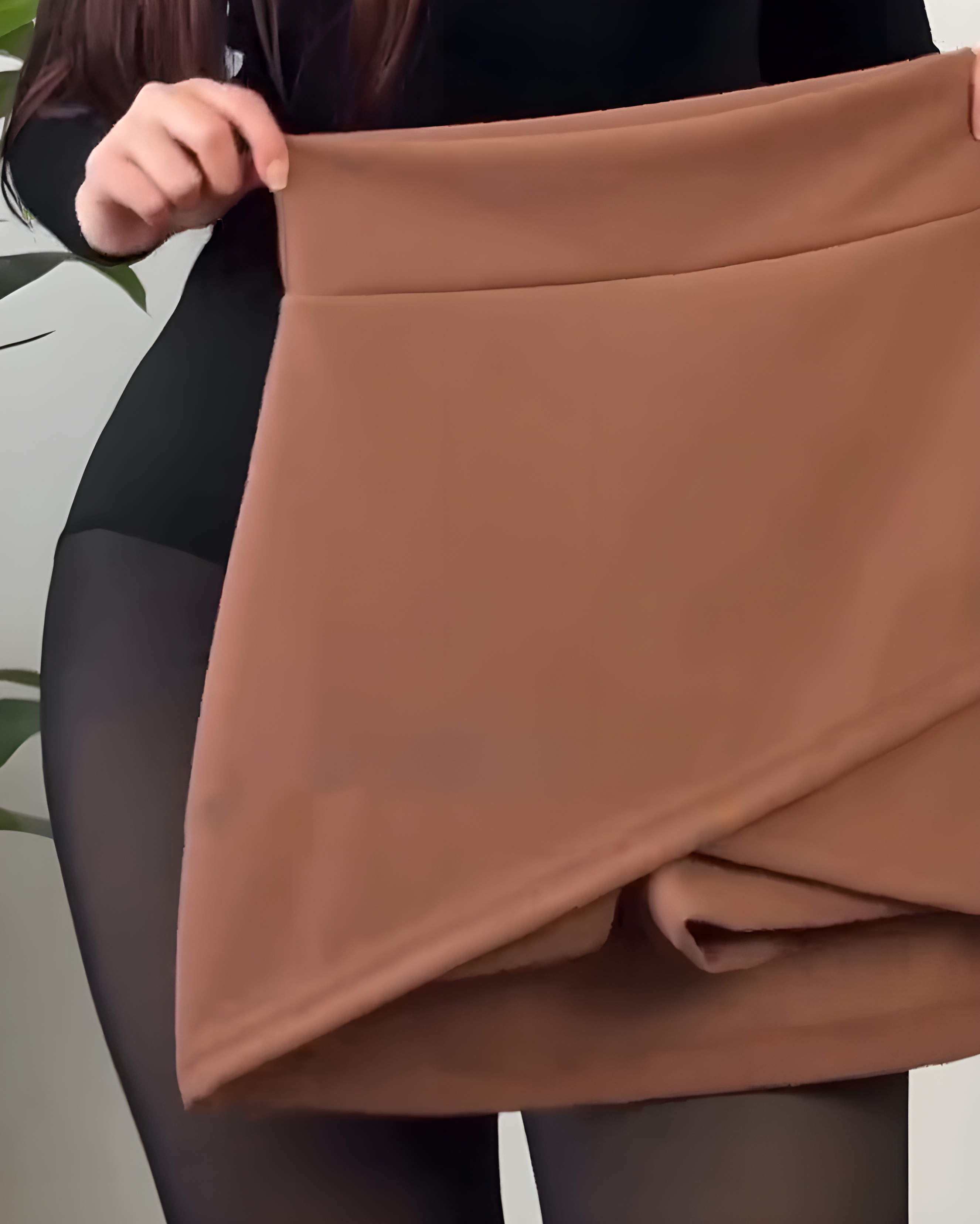 Slimming Fit Built-In Shorts Skirt