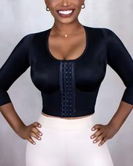 Long Sleeve Shaping Bra with Hook and Eye