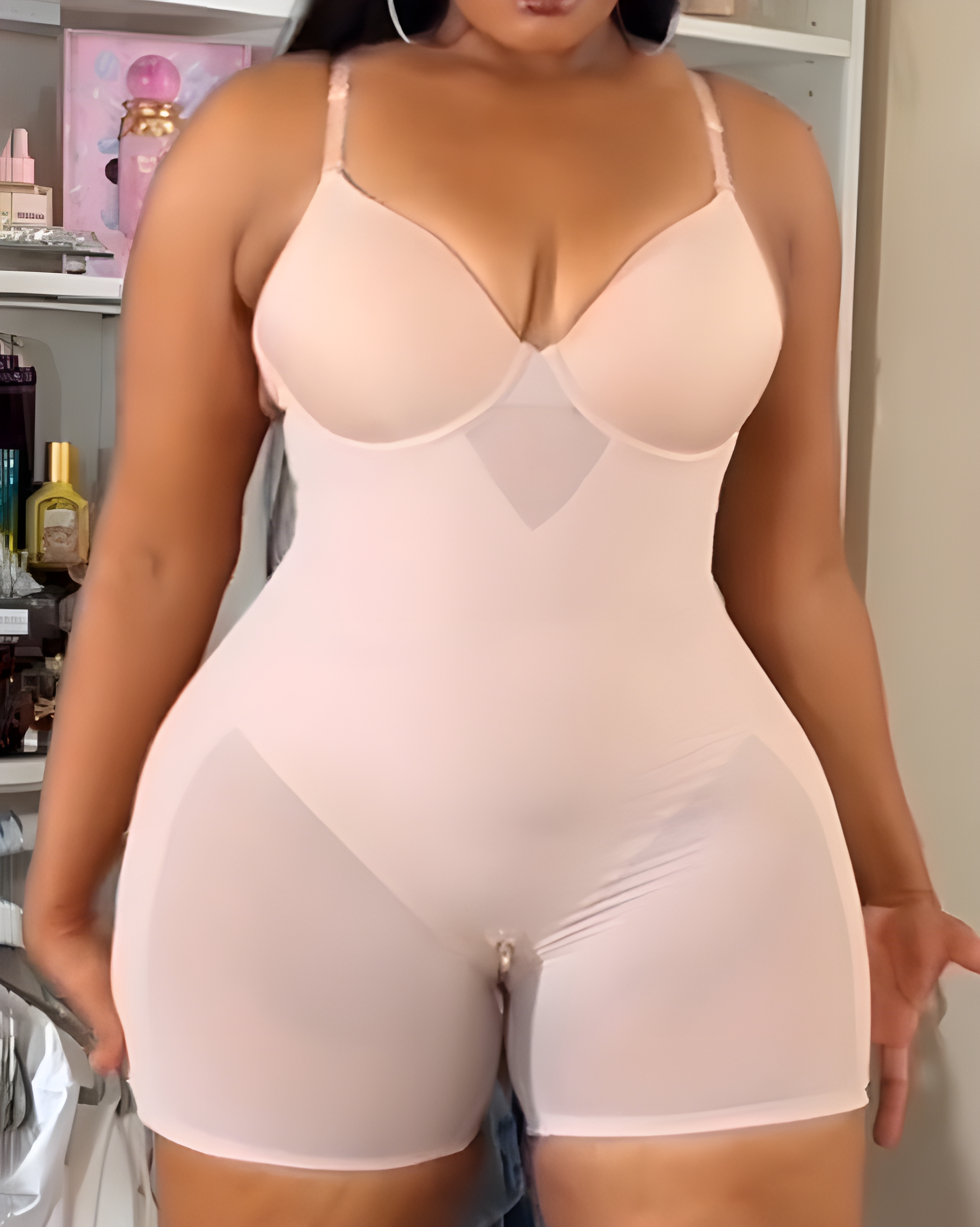Seamless Mesh Tummy Controlling Body Shaper