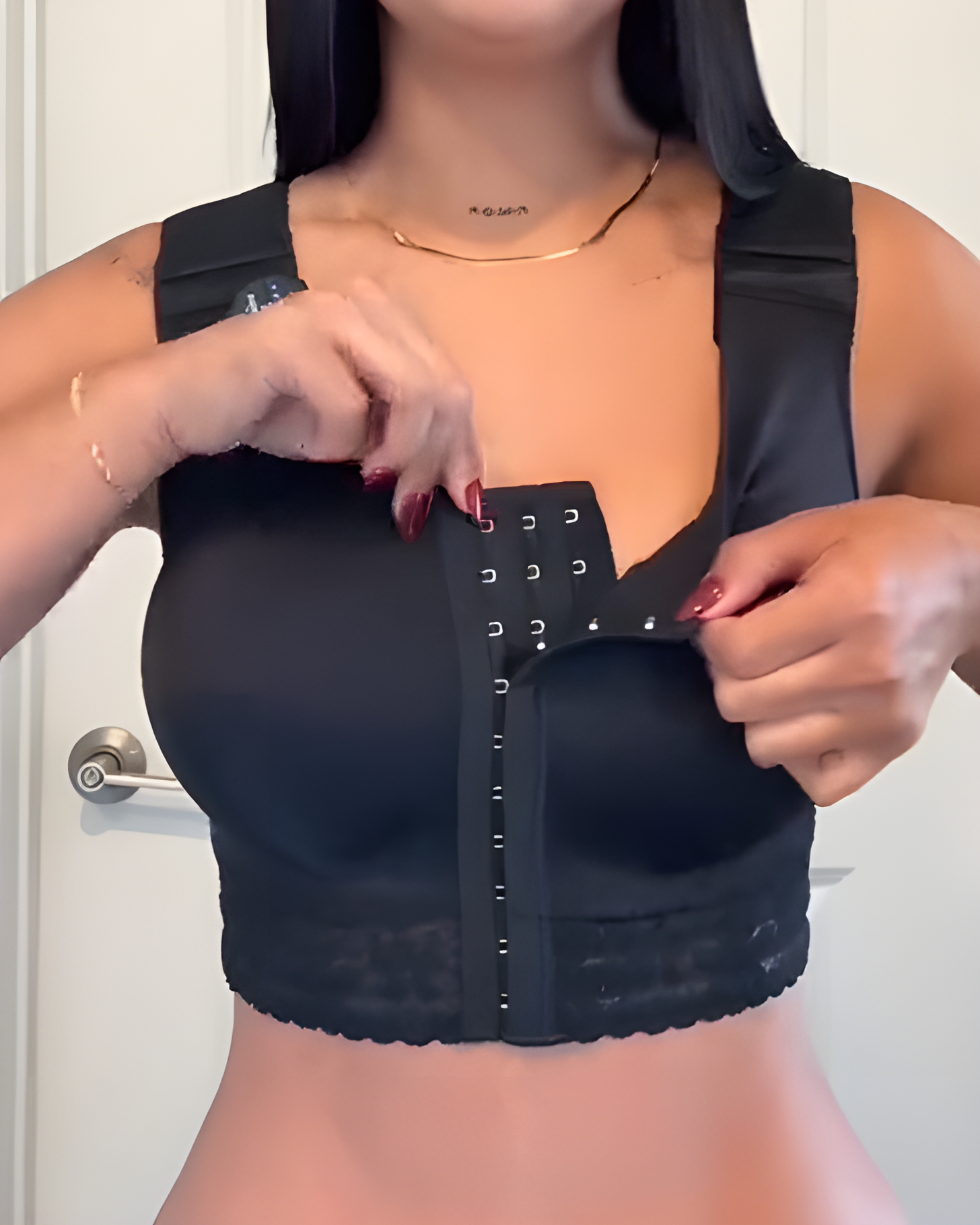 Lace Trims Hook Eye Shaper Bra