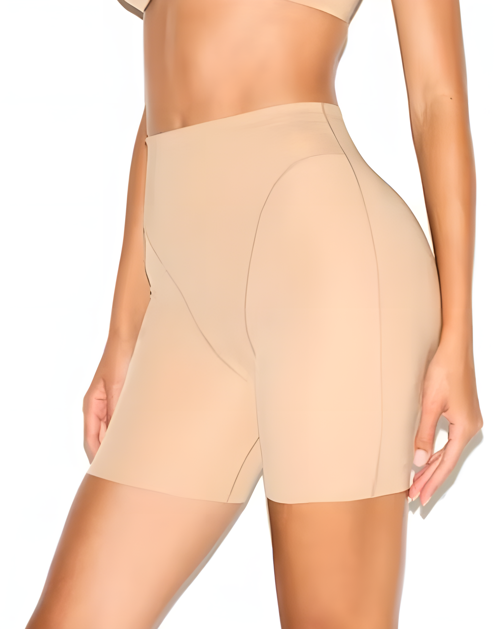 High Waist Seamless Hip Lifting Shorts with Paded