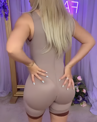 Open Chest Tummy Shaping Wide Straps Body Shaper
