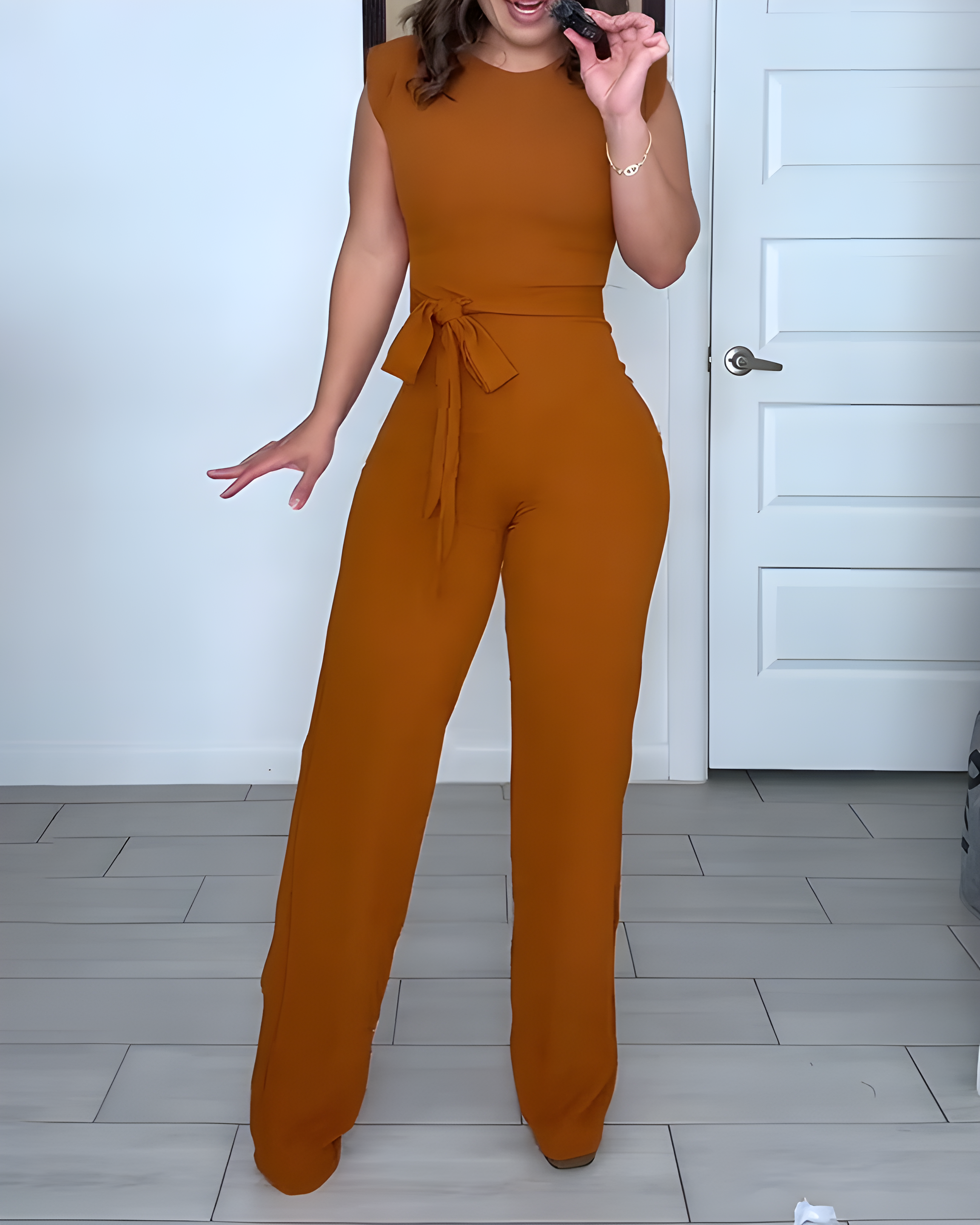Stylish Comfortable Wide-Leg Jumpsuit
