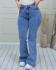 Stitching Pentagram Stretch Slim Jeans
