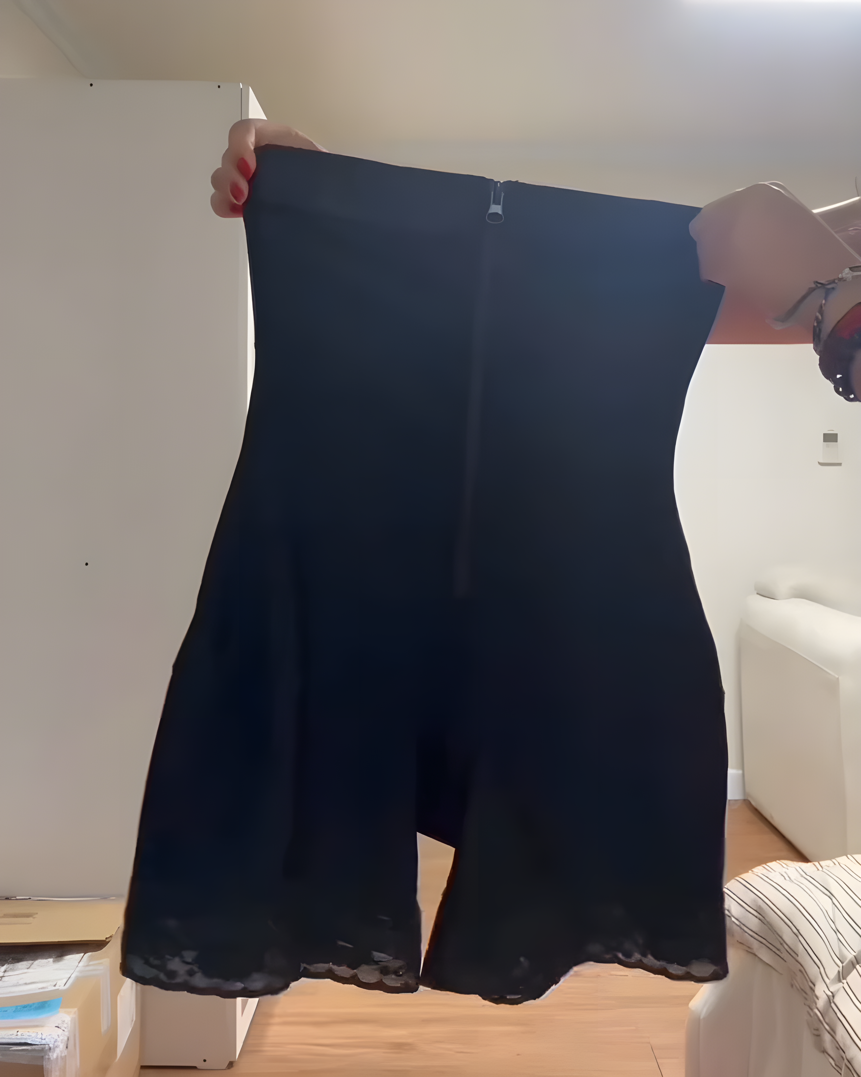 High-Rise Tummy-Controlling Front Zip Shaping Shorts