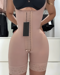Wide Strap Abdomen Shaping 3 Row Hook Eye Body Shaper