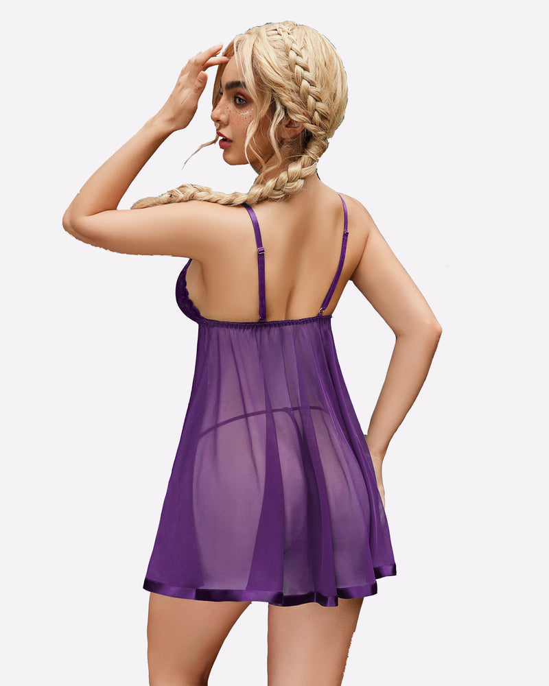 FLace Babydoll Mesh Lingeries