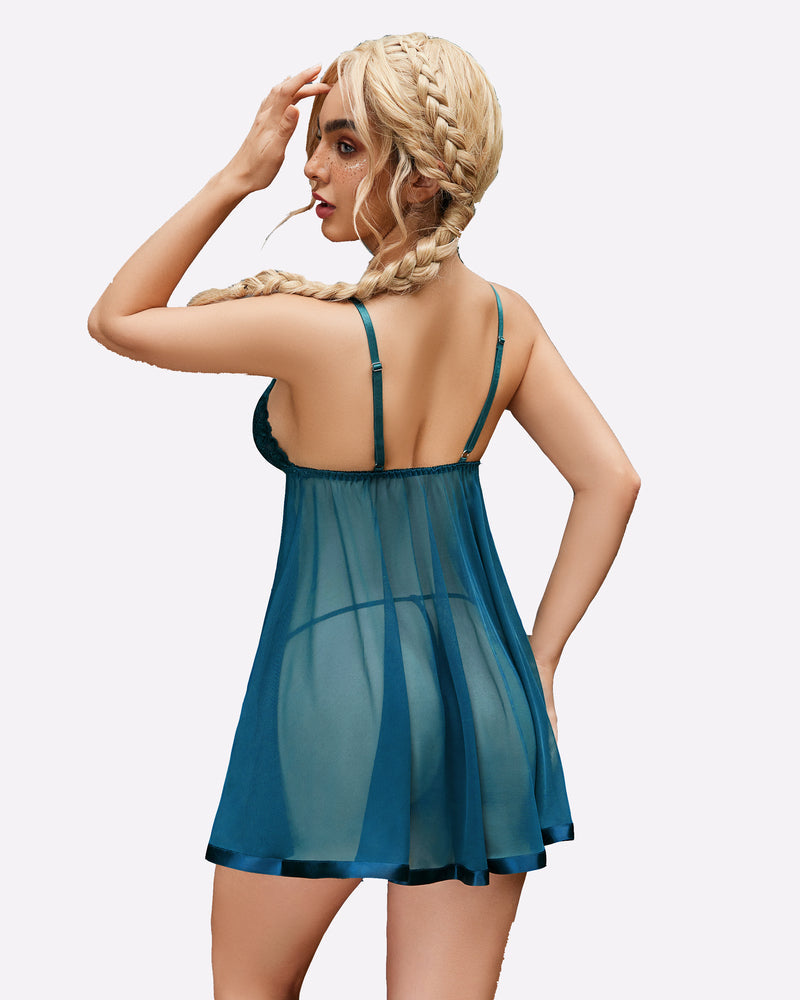 FLace Babydoll Mesh Lingeries