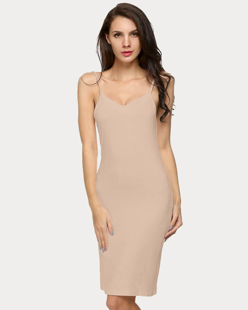 Print Full Slips Chemise Dress