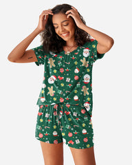 Christmas Shorts Pajama Set