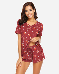 Christmas Shorts Pajama Set