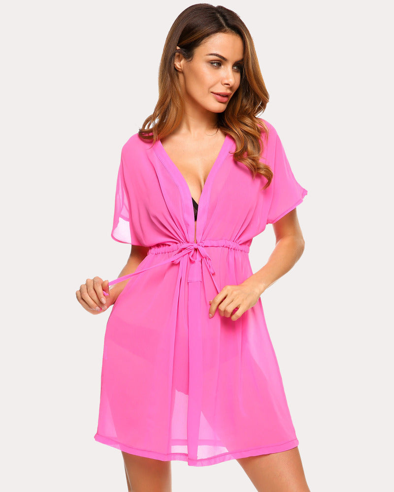 Chiffon Kimono Sheer Beach Coverup
