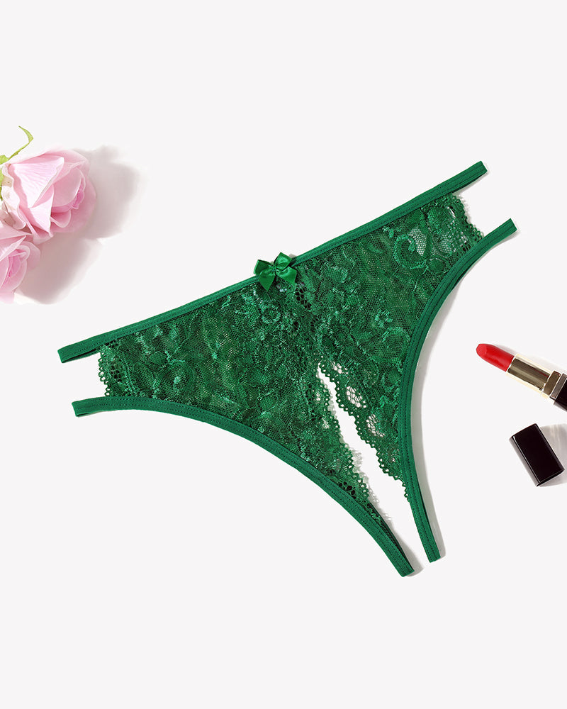 Lace Panties FLace Briefs with Bow