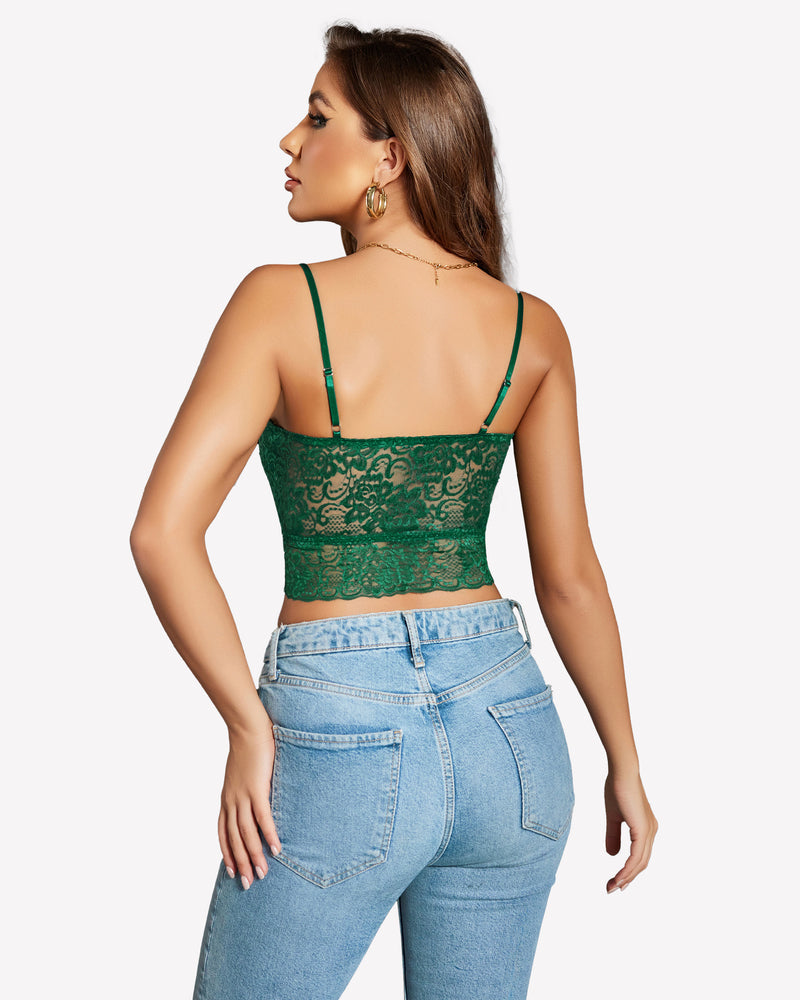 Lace Tank Top Tube Slim Basic Bralette