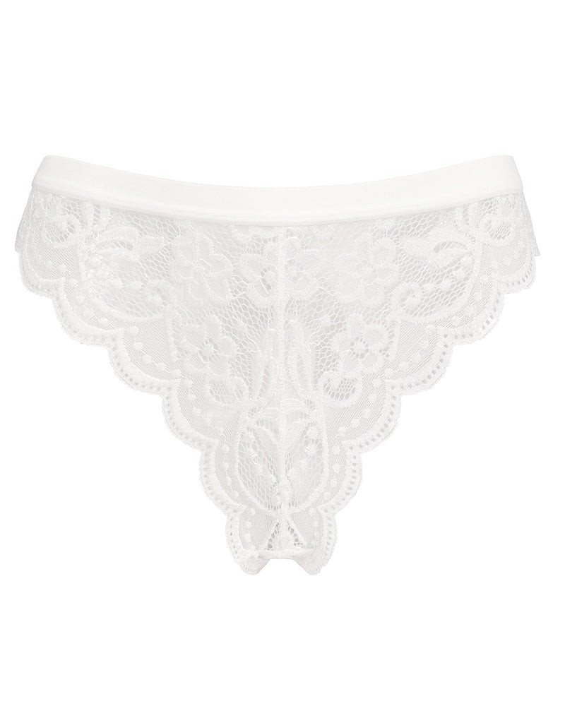 Lace Bow Panties T Back Low Waist Thong