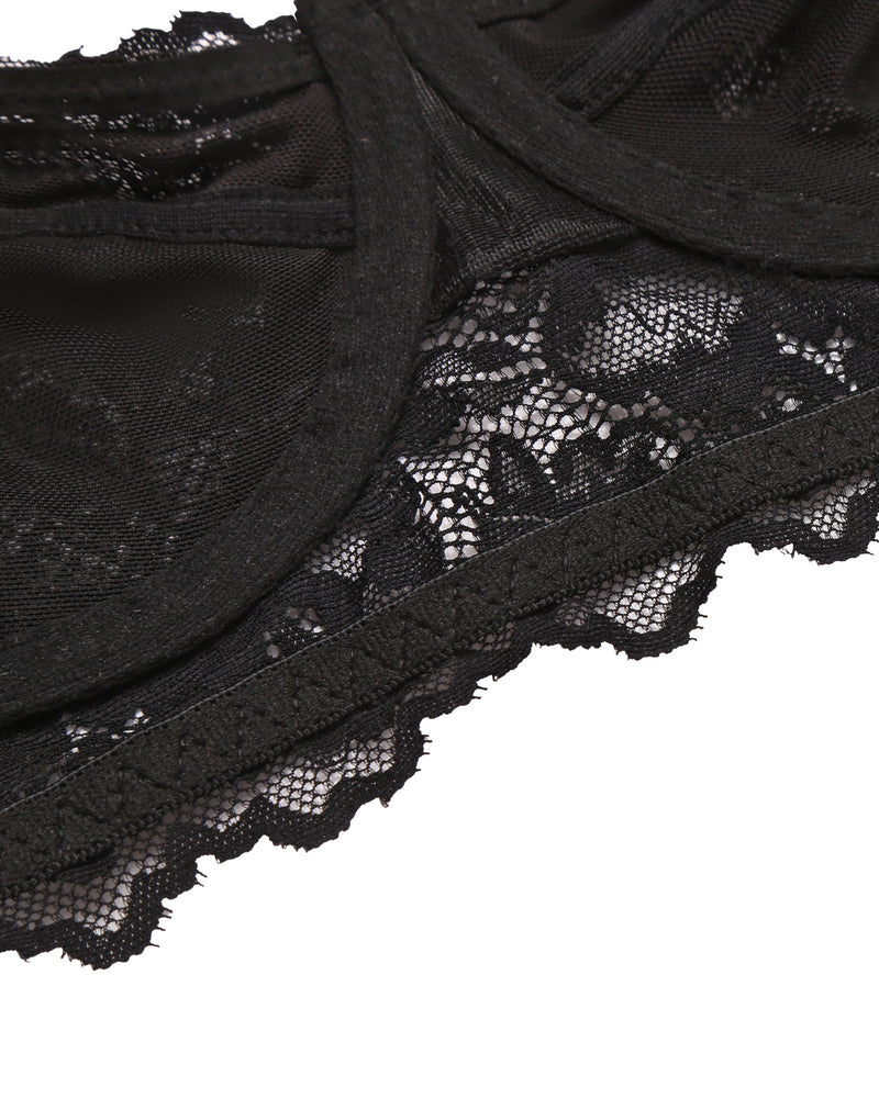 Lace Bralettes with Underwire