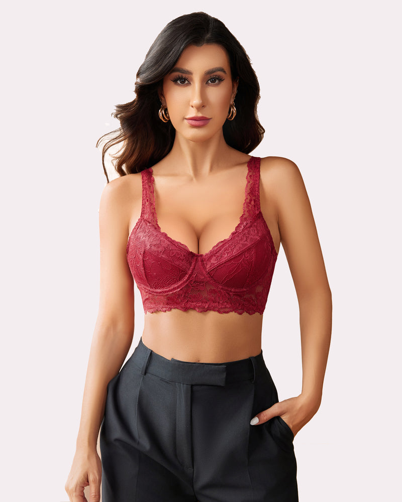 Lace Bralettes with Underwire
