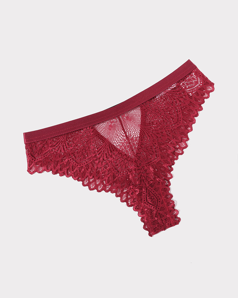 Lace Panty Rhinestone Underwear