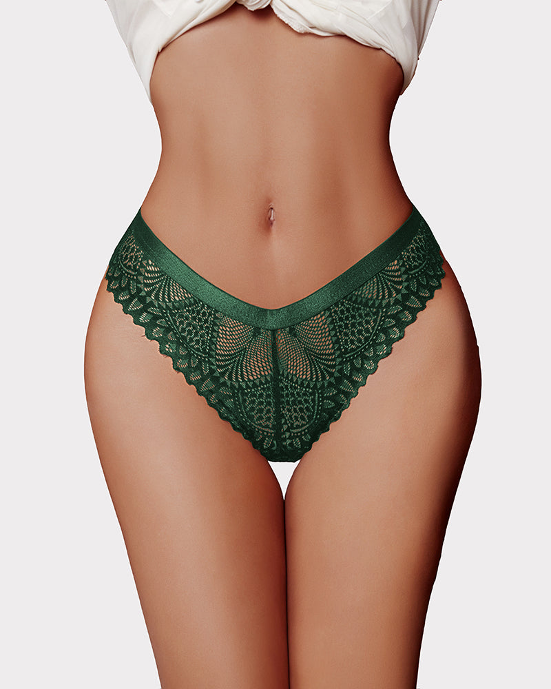 Lace Panty Rhinestone Underwear