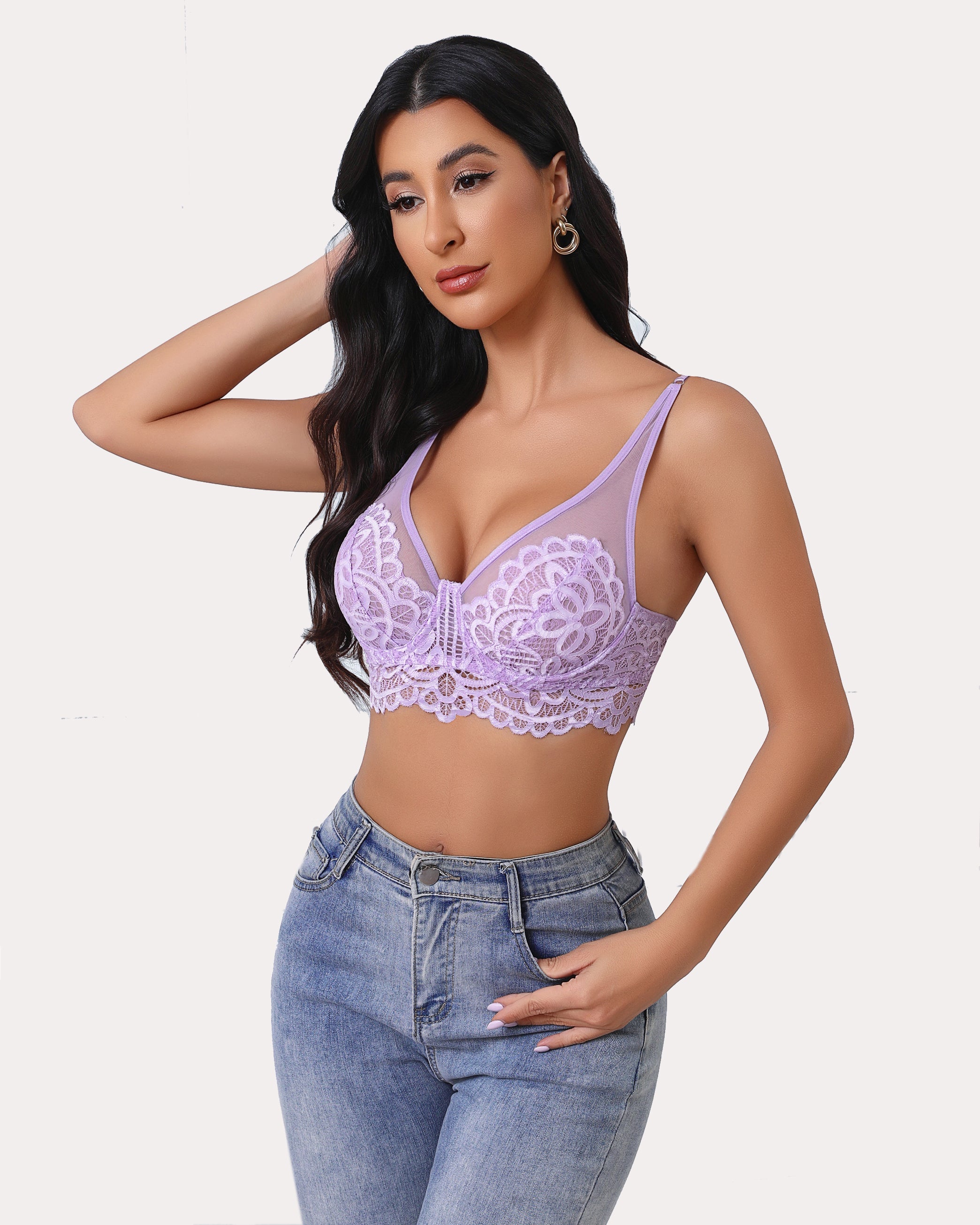 Underwire Bra Lace Full Coverage Bralette