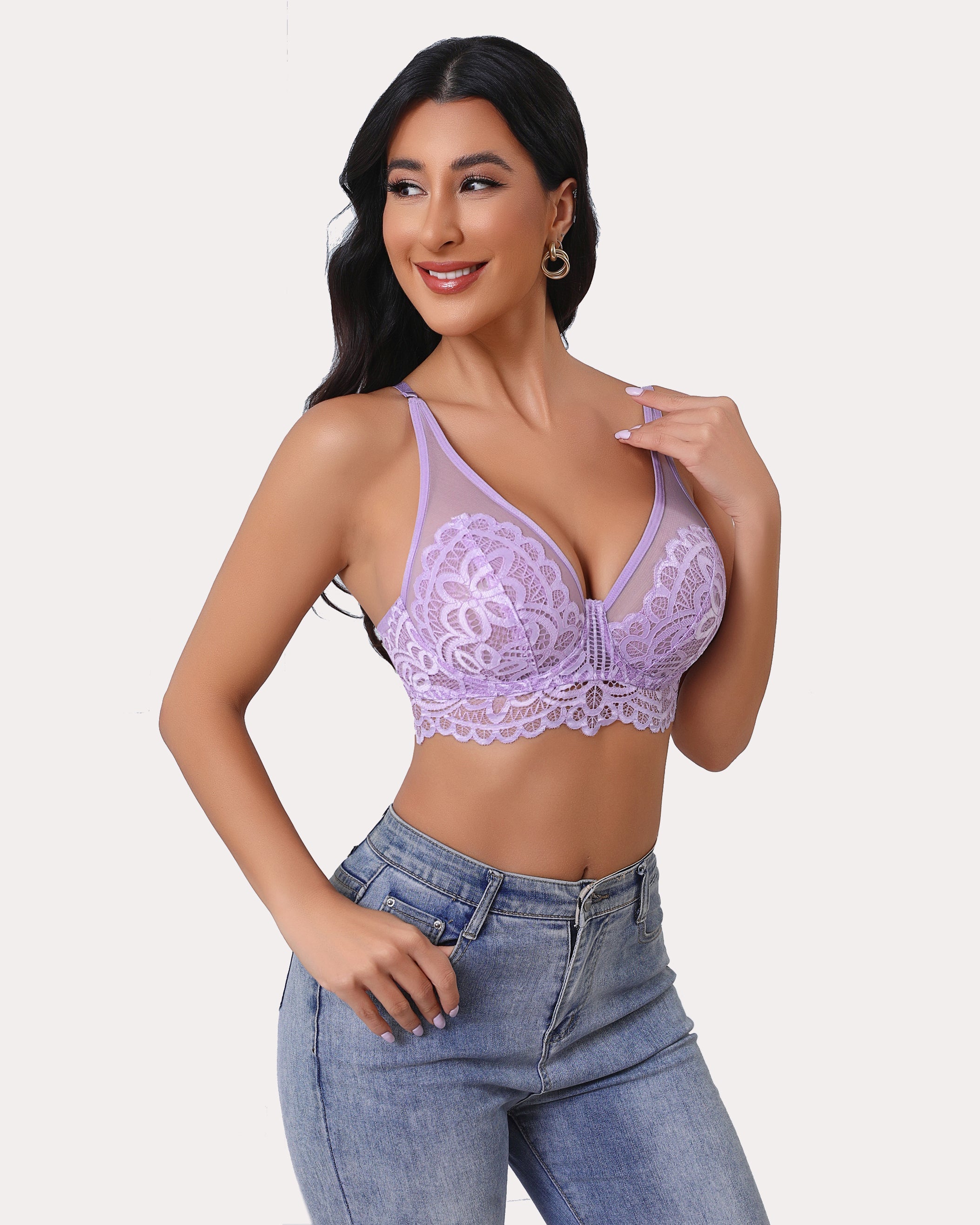 Underwire Bra Lace Full Coverage Bralette