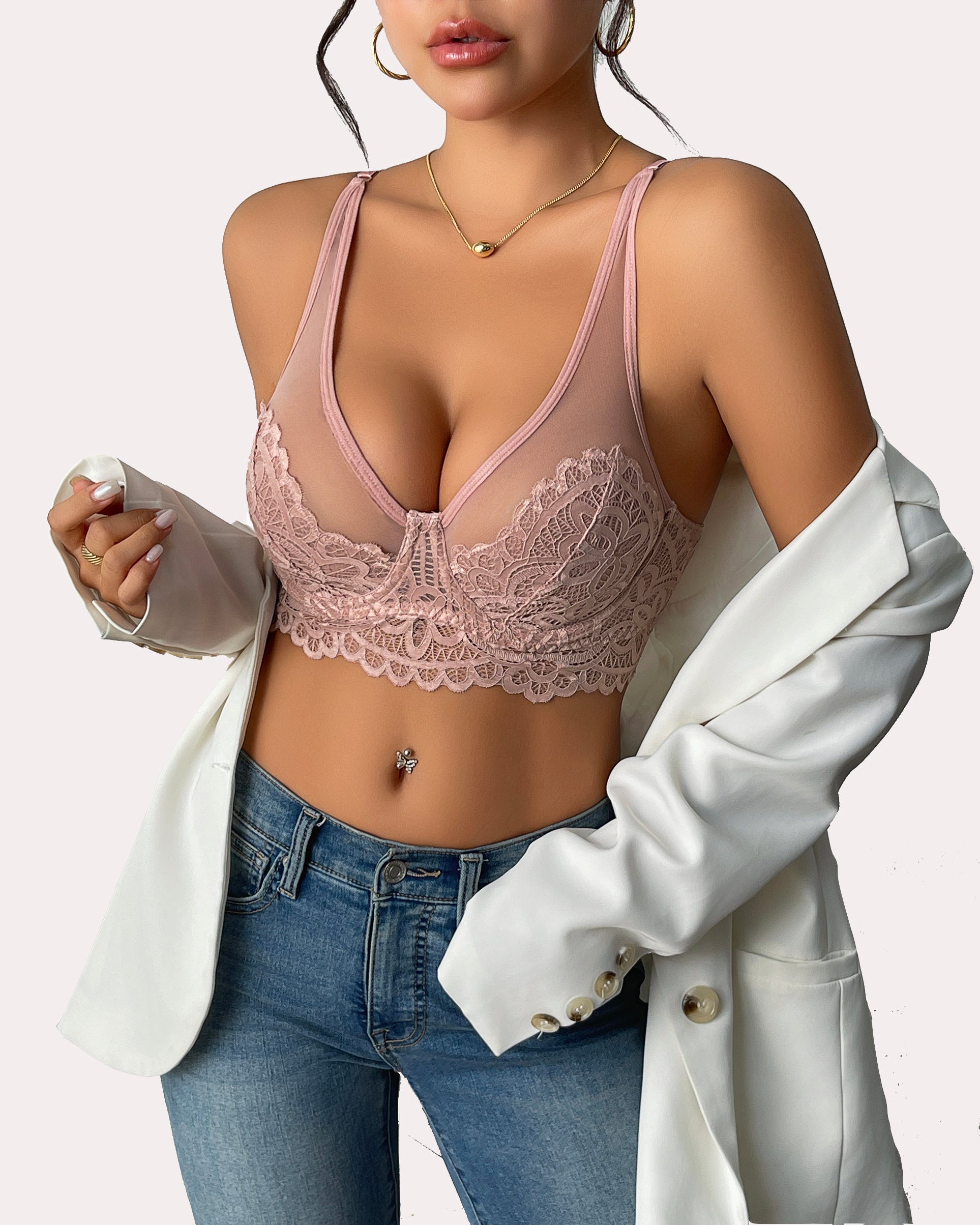 Underwire Bra Lace Full Coverage Bralette