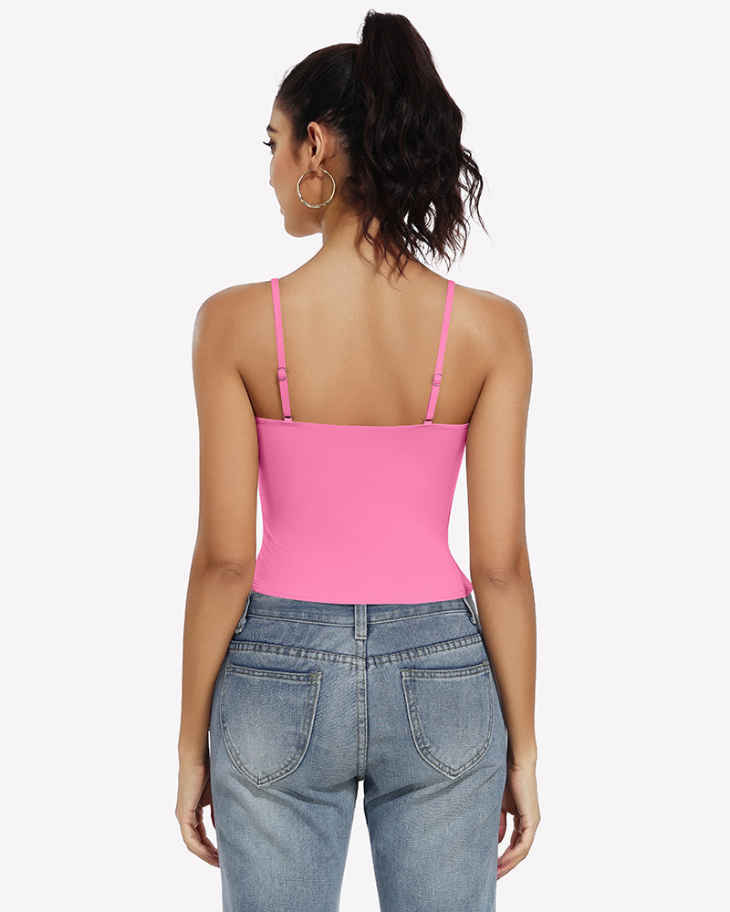 Double Lined Tank Tops Basic Crop Top