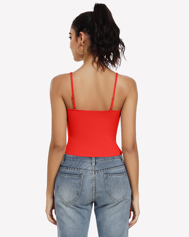 Double Lined Tank Tops Basic Crop Top