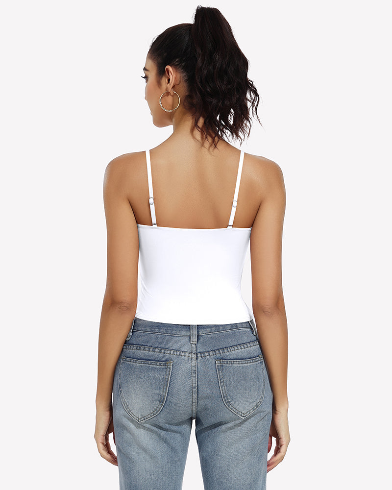 Double Lined Tank Tops Basic Crop Top