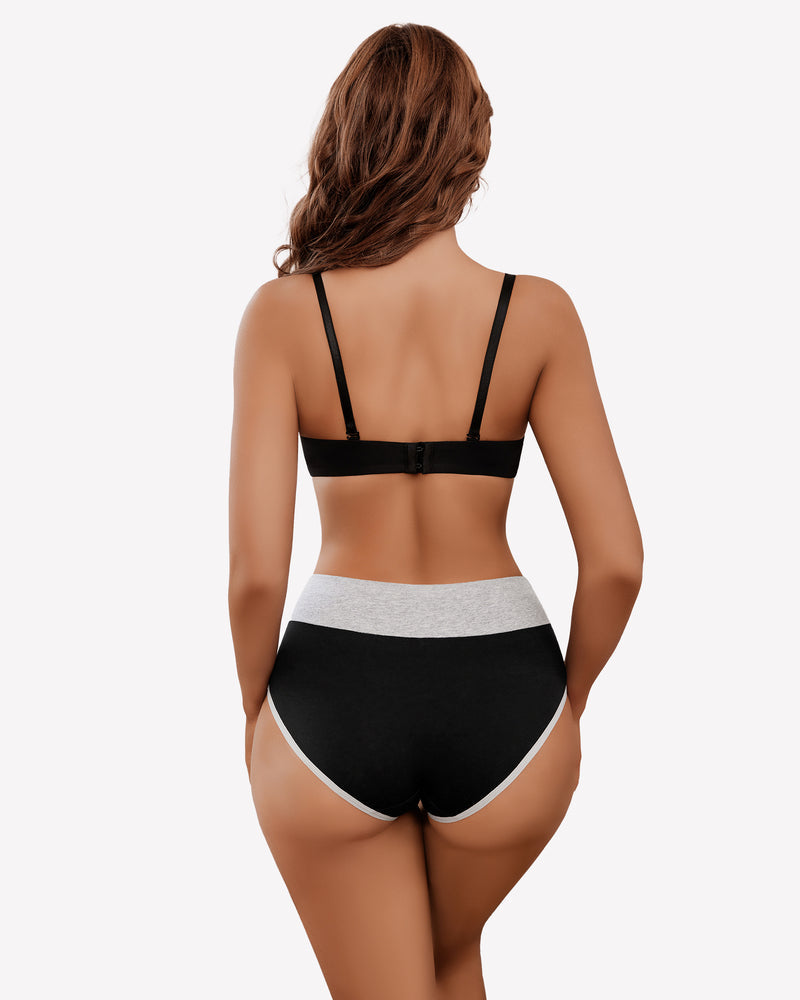 Cotton Hipster Panties High Waist Briefs