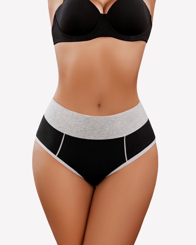 Cotton Hipster Panties High Waist Briefs